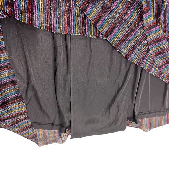 L’ATISTE Metalic multicolor Striped Maxi Evening Gown Size S - Picture 5 of 9